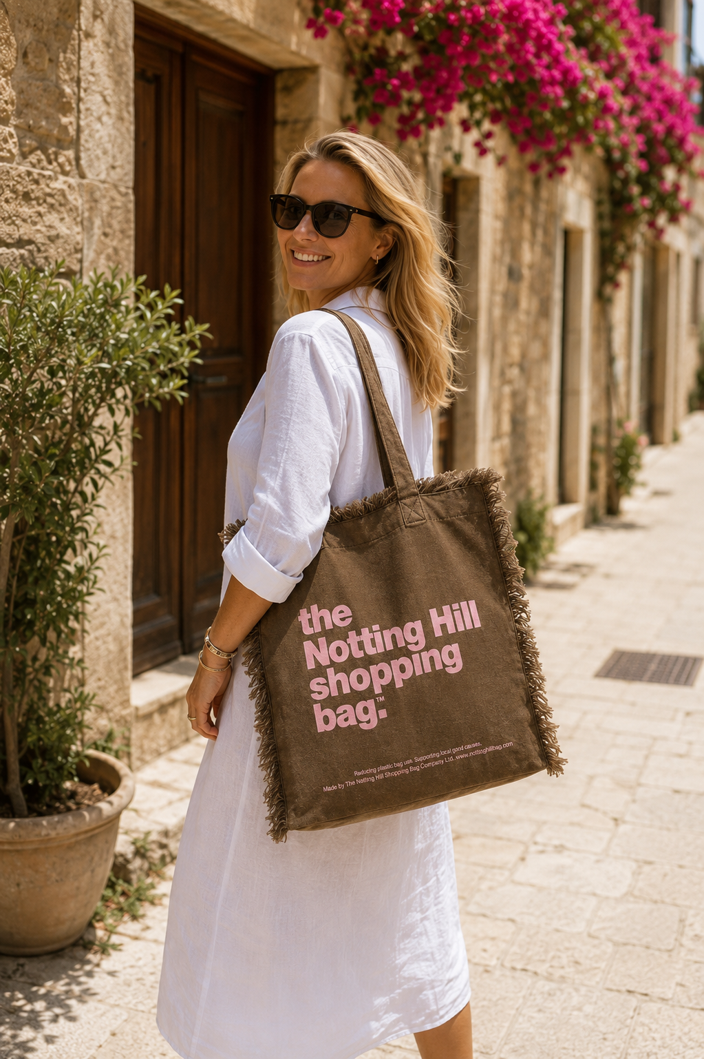 Brown Frayed | Notting Hill Lifestyle Tote