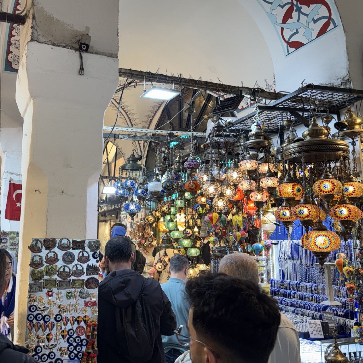A lighting shop in Istanbul's Grand Bazaar