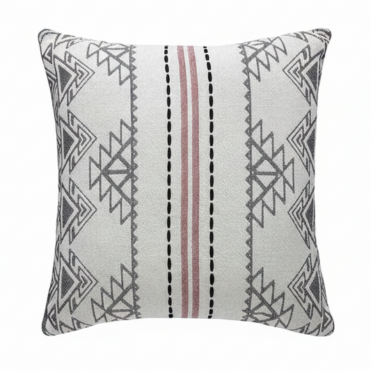 Decorative pillow with geometric pattern 