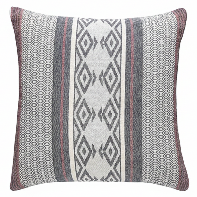 Decorative pillow with geometric pattern 