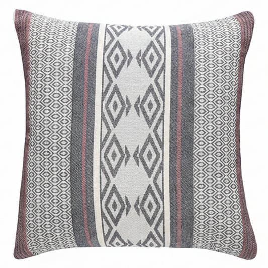 Decorative pillow with geometric pattern 