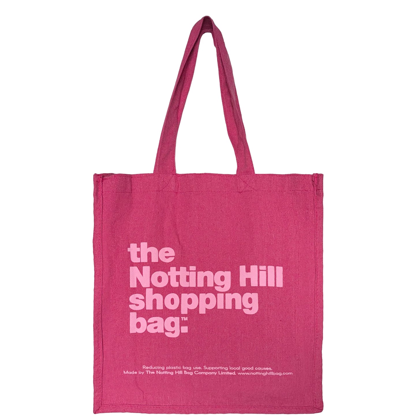 Pink Hand Dyed Notting Hill Lifestyle Tote by the Original Notting Hill Shopping Bag Company, imported to Australia by Our Global Finds