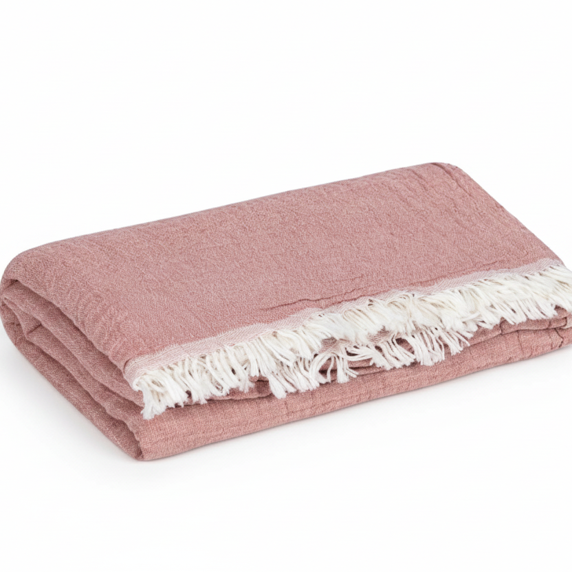 Turkish-Made  Peshtemal Towel, "Nova" 100% Fast-Drying Cotton