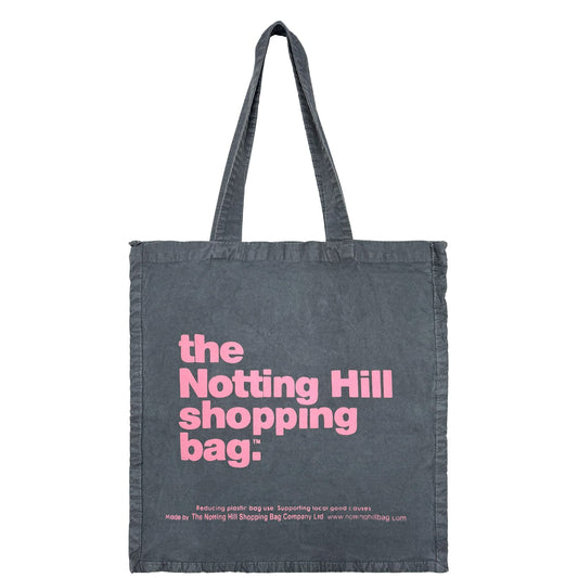 Grey Hand Dyed Notting Hill Lifestyle Tote by the Original Notting Hill Shopping Bag Company, imported to Australia by Our Global Finds